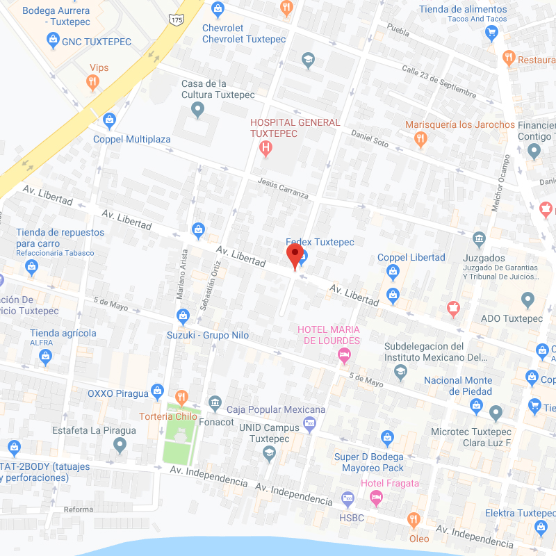 Urología en Tuxtepec cerca de Avenida Libertad